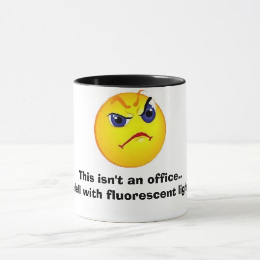 mürrisches Bürogesicht Tasse (Zentrum)