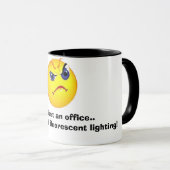 mürrisches Bürogesicht Tasse (VorderseiteRechts)