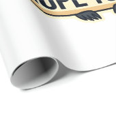 Mürrisches Faultier Vintage Lustiges Retro-Shirt-D Geschenkpapier (Rolleneckpunkt)