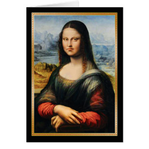 Mürrisches Gesicht Da Vincis Mona Lisa