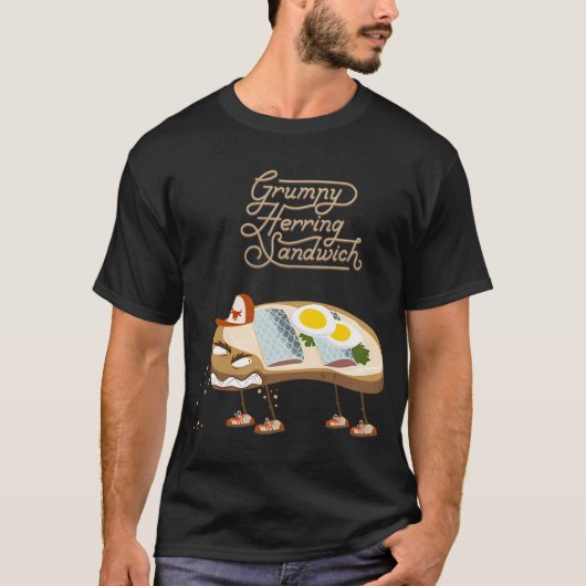 Mürrisches Herings-Sandwich T-Shirt (Vorderseite)
