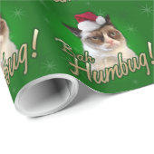 Mürrisches Katze Bah Humbug-Packpapier Geschenkpapier (Rolleneckpunkt)