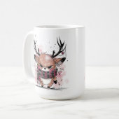 Mürrisches Renntier Kaffeetasse (Vorderseite Links)