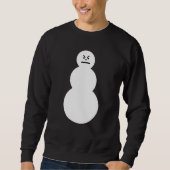 Mürrisches Schneemann-Sweatshirt Sweatshirt (Vorderseite)