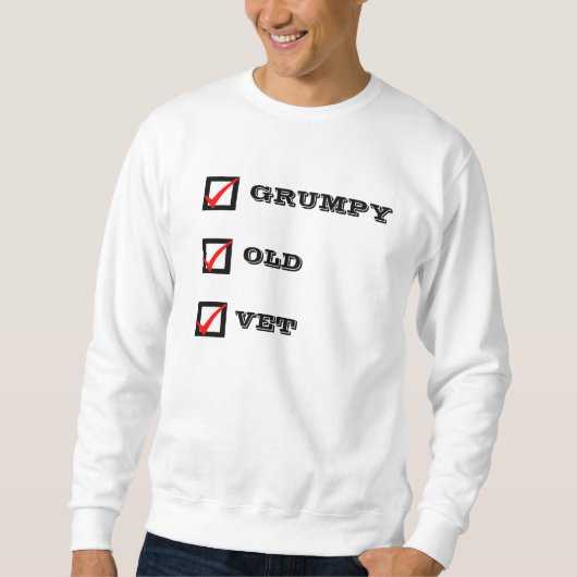 Mürrisches Tierarzt-"mürrische alte Sweatshirt (Vorderseite)