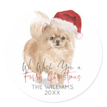 MURRY CHRISTMAS Santa Dog Personalisiert