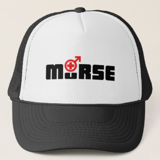 Murse Logo auf Weiß Truckerkappe