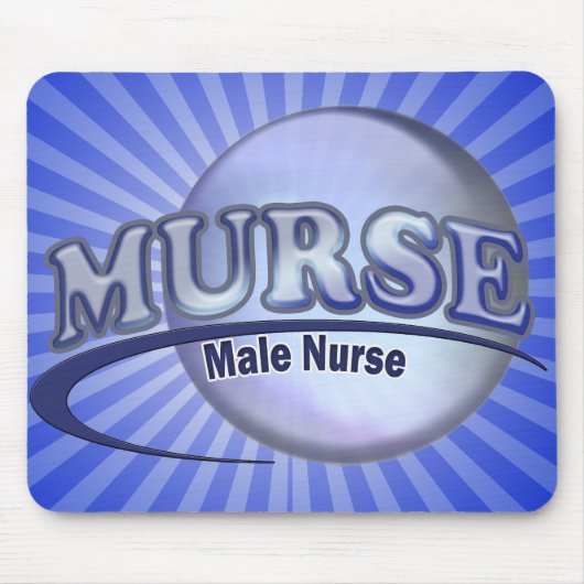 MURSE LOGO (MÄNNLICHE KRANKENSCHWESTER) MOUSEPAD (Vorne)