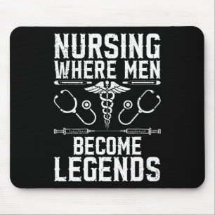 Murse Male Nurse Student Man Nurses Murse Rn Gradu Mousepad