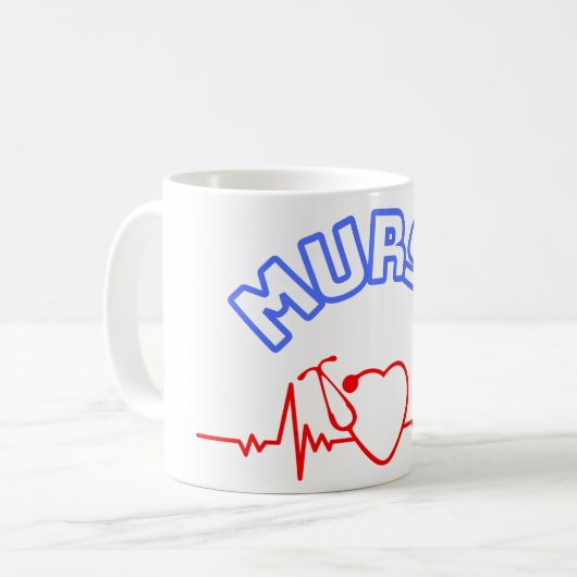 Murse Man Nurse Männer Krankenschwester männliche Kaffeetasse (Vorderseite Links)