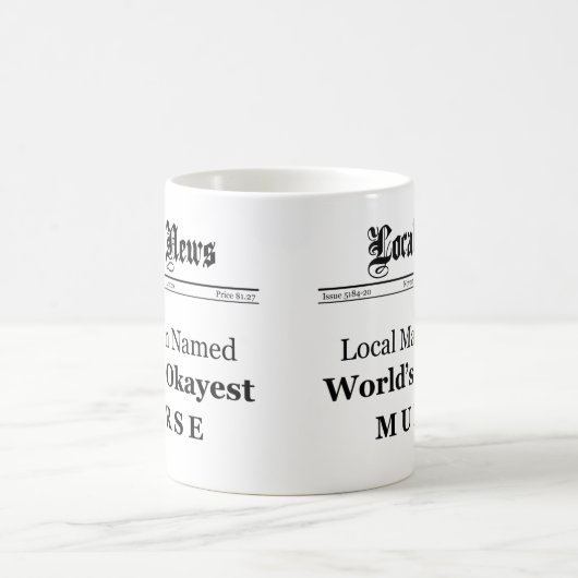 Murse Newspaper Front Tasse (Mittel)