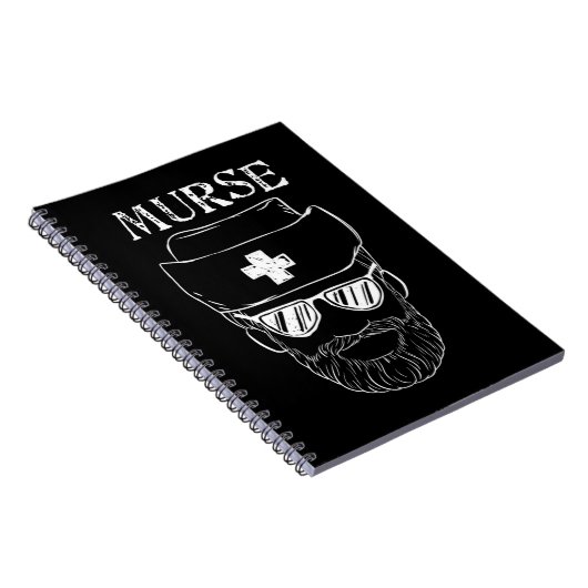 Murse Nurse Man Funny Tshirt Geschenk für männlich Notizblock (Rechte Seite)