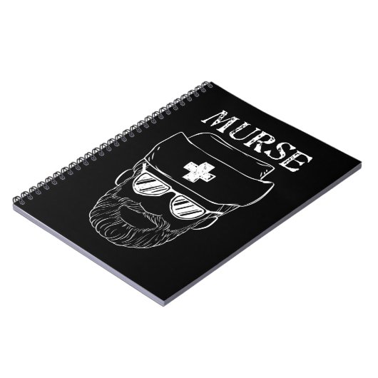 Murse Nurse Man Funny Tshirt Geschenk für männlich Notizblock (Linke Seite)