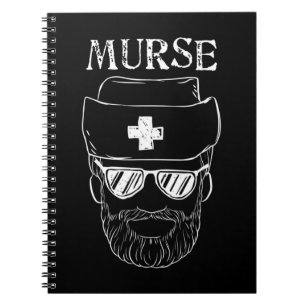 Murse Nurse Man Funny Tshirt Geschenk für männlich Notizblock