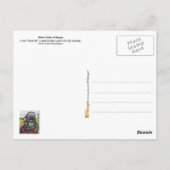 Mursi Girl mit Leaf "Pflaster" Postkarte (Rückseite)