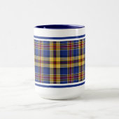 Murtaugh Tartan Blue und Gold Irish Kariert Tasse (Zentrum)