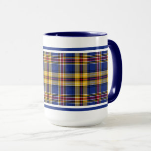 Murtaugh Tartan Blue und Gold Irish Kariert Tasse