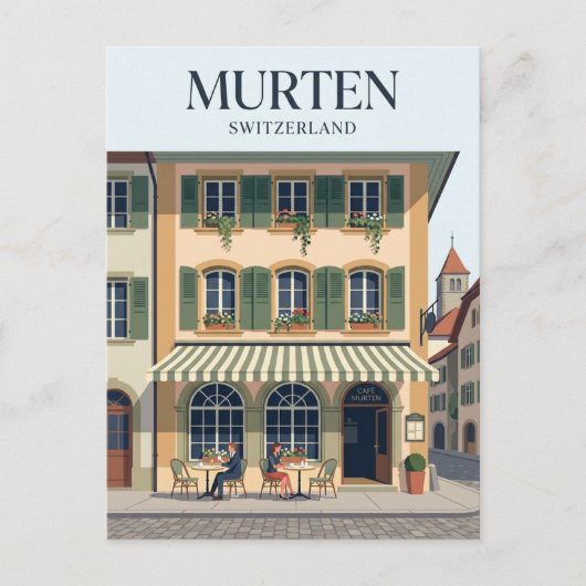 Murten Schweiz Postkarte (Vorderseite)
