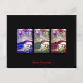 Murtern der Weihnachtsschildkröte Feiertagspostkarte (Vorderseite)