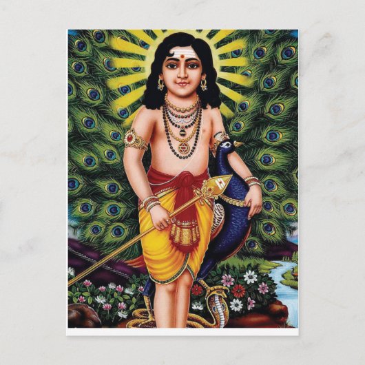 Muruga, Hindudiety, Palani muruga Postkarte (Vorderseite)