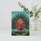 MURUGAN HINDU GOD POSTKARTE (Stehend Vorderseite)