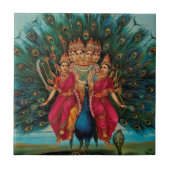 MURUGAN HINDU-GOTT FLIESE (Vorderseite)