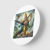 Murugan Runde Wanduhr (Winkel)