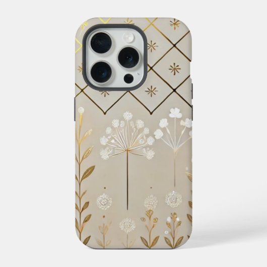 Murugi Accessoires Goldene Löwenzahn iPhone Hülle (Rückseite)