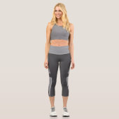 Murugi Apparels Moonchrome Momentum High Waisted Capri Leggings (Vorderseite)