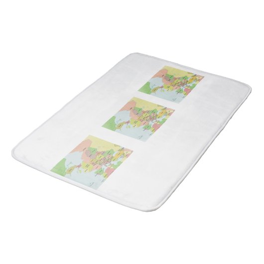 Murugi Badezimmer Essentials Große Badematte (Schrägansicht)