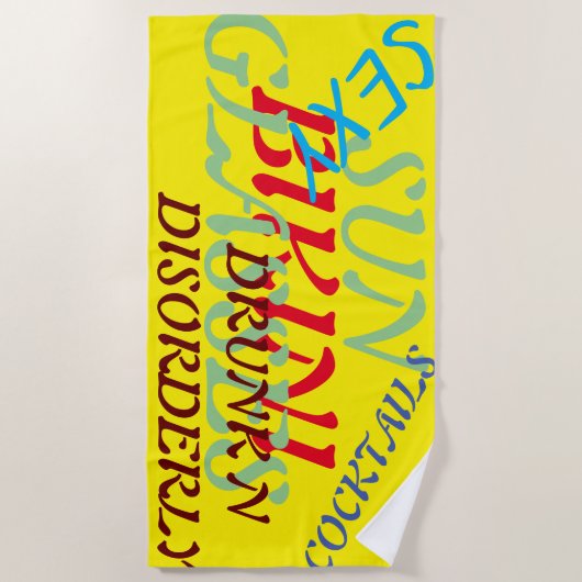 Murugi Beach & Pool Funky Beach Handtuch (Vorderseite)