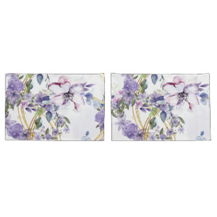 Murugi Luxe Beddings Regal Blossom Pair of Kissenbezug