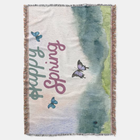 Murugi Luxe Beddings Spring Throw Blanket Decke (Vorderseite Vertikal)