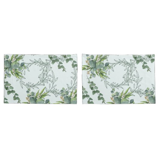 Murugi Luxe Beddings Verdant Harmony Pair Kissenbezug (Rückseite-Set)