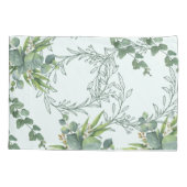Murugi Luxe Beddings Verdant Harmony Pair Kissenbezug (Rückseite-Links)