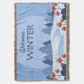 Murugi Luxe Beddings Winter Throw Blanket Decke (Vorderseite Vertikal)