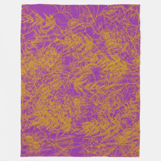 Murugi Luxe Zuhause & Deco Lavender Dream Fleecedecke (Vorderseite)