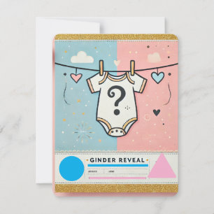 Murugi Moments Gender Reveal Card Feiertagskarte