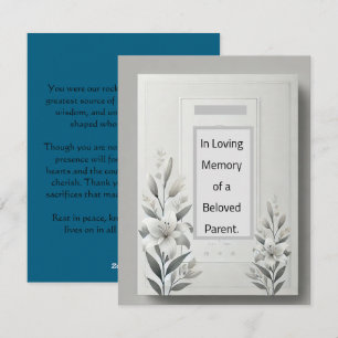 Murugi Moments Parent Memorial Card Feiertagskarte