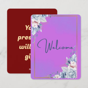 Murugi Moments Welcome Cards Feiertagskarte