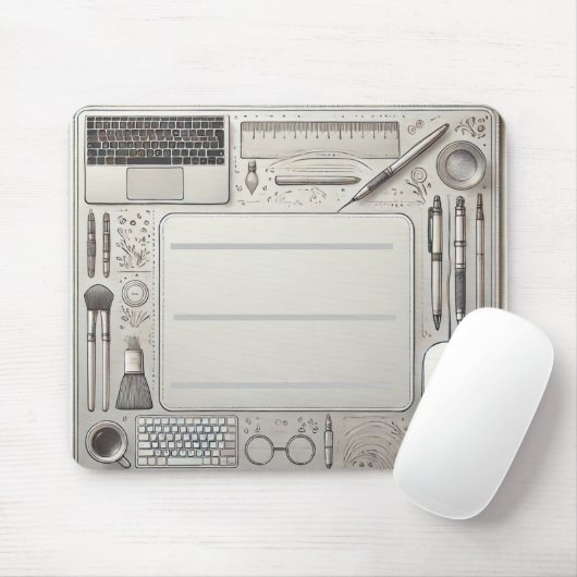 Murugi Tech Accessories Orbit Mouse Pad Mousepad (Mit Mouse)
