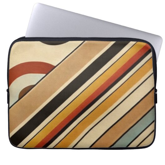 Murugi Tech Accessories Serene Lines Laptopschutzhülle (Vorderseite)
