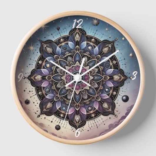 Murugi Zuhause & Decor EtherealOrbit Rundwall-Uhr Uhr (Vorderseite)