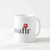 Musafir (Englisch) Reisender Becher Kaffeetasse (VorderseiteRechts)