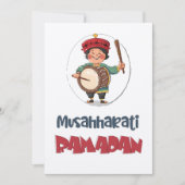 Musahharati Ramadan Drummer | Rhythmen der Nacht Einladung (Vorderseite)