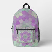 Musaic pixized Art Neuvau Bedruckter Rucksack (Vorderseite)