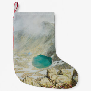 Musala-Gipfel, Ölmalerei, Bulgarien. Kleiner Weihnachtsstrumpf