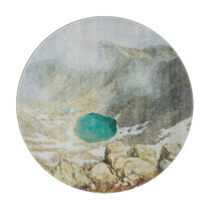 Musala-Gipfel, Ölmalerei, Bulgarien. Schneidebrett