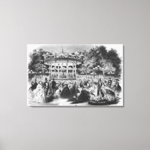 Musard Konzert beim Champs-Elysees, 1865 Leinwanddruck