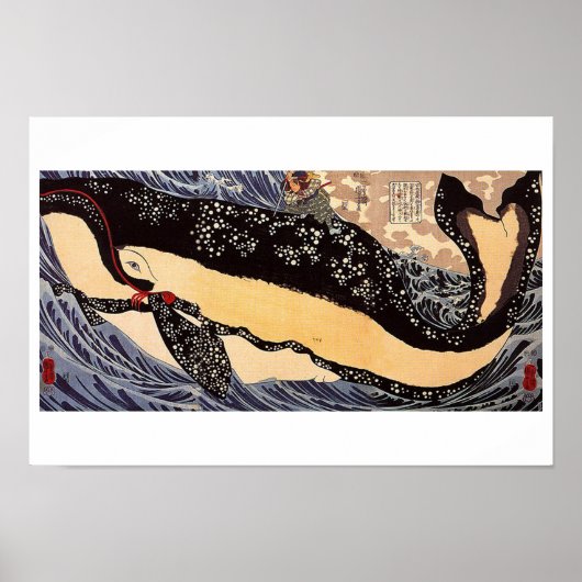 Musashi auf der Rückseite eines Wals Poster (Vorne)